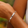 Sterling Silver, Rhodium Plated Bracelet 2.10mm