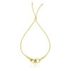 Adjustable ring in solid 14K yellow gold