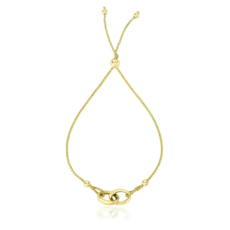 14K Yellow Gold Adjustable Ring