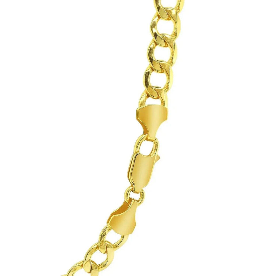 14K Yellow Gold Curb Chain 6.20mm