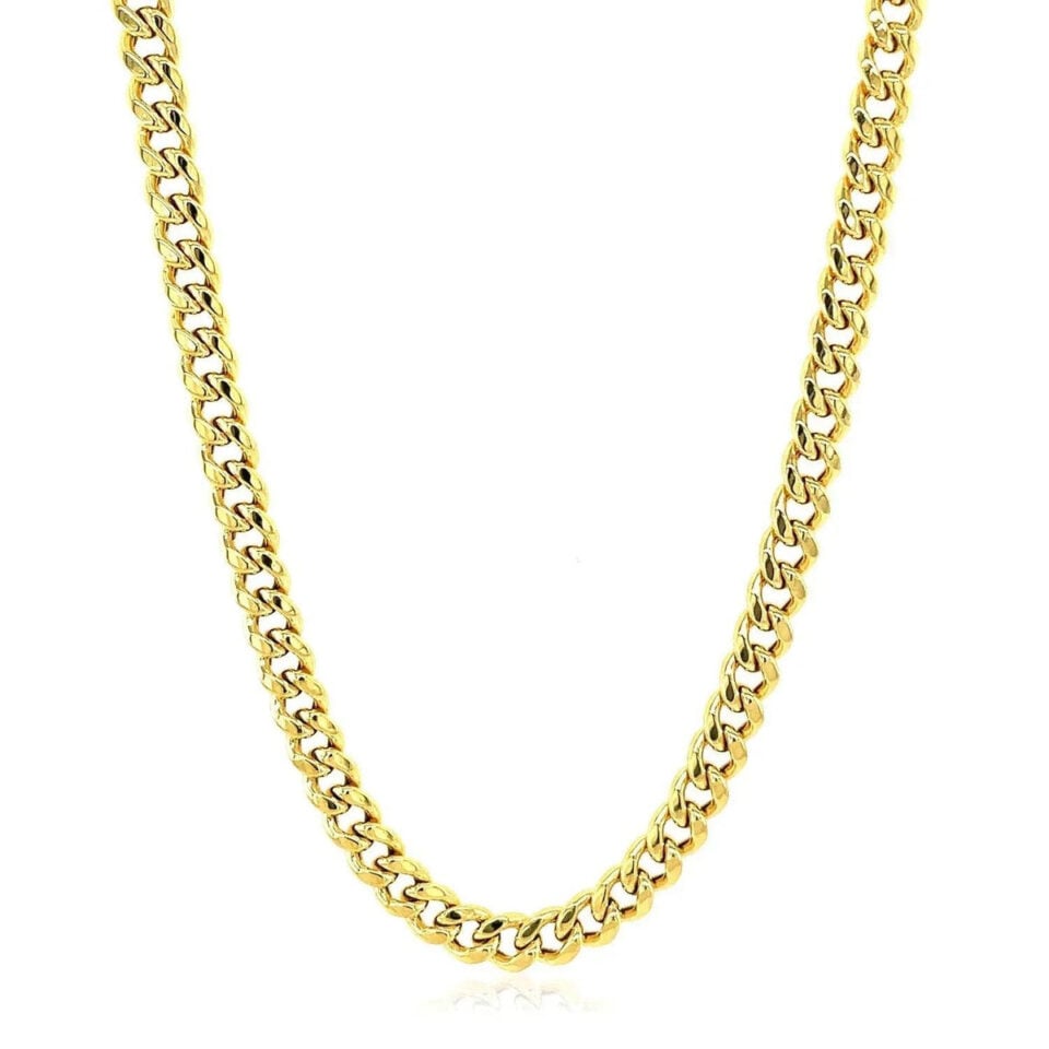 10K Yellow Gold Cuban Chain 4.50mm