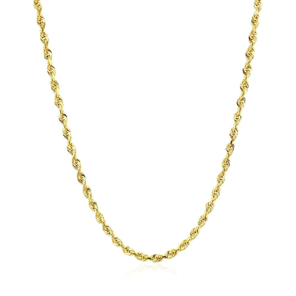 14K Yellow Gold Rope Chain 2.50mm