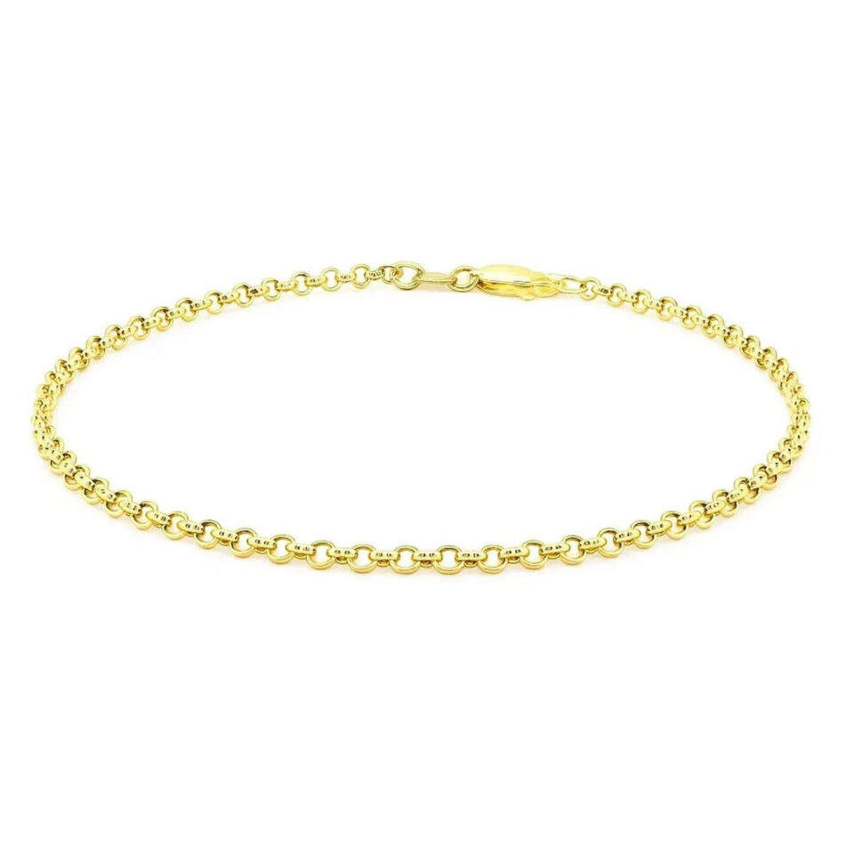 14K Yellow Gold Rolo Bracelet