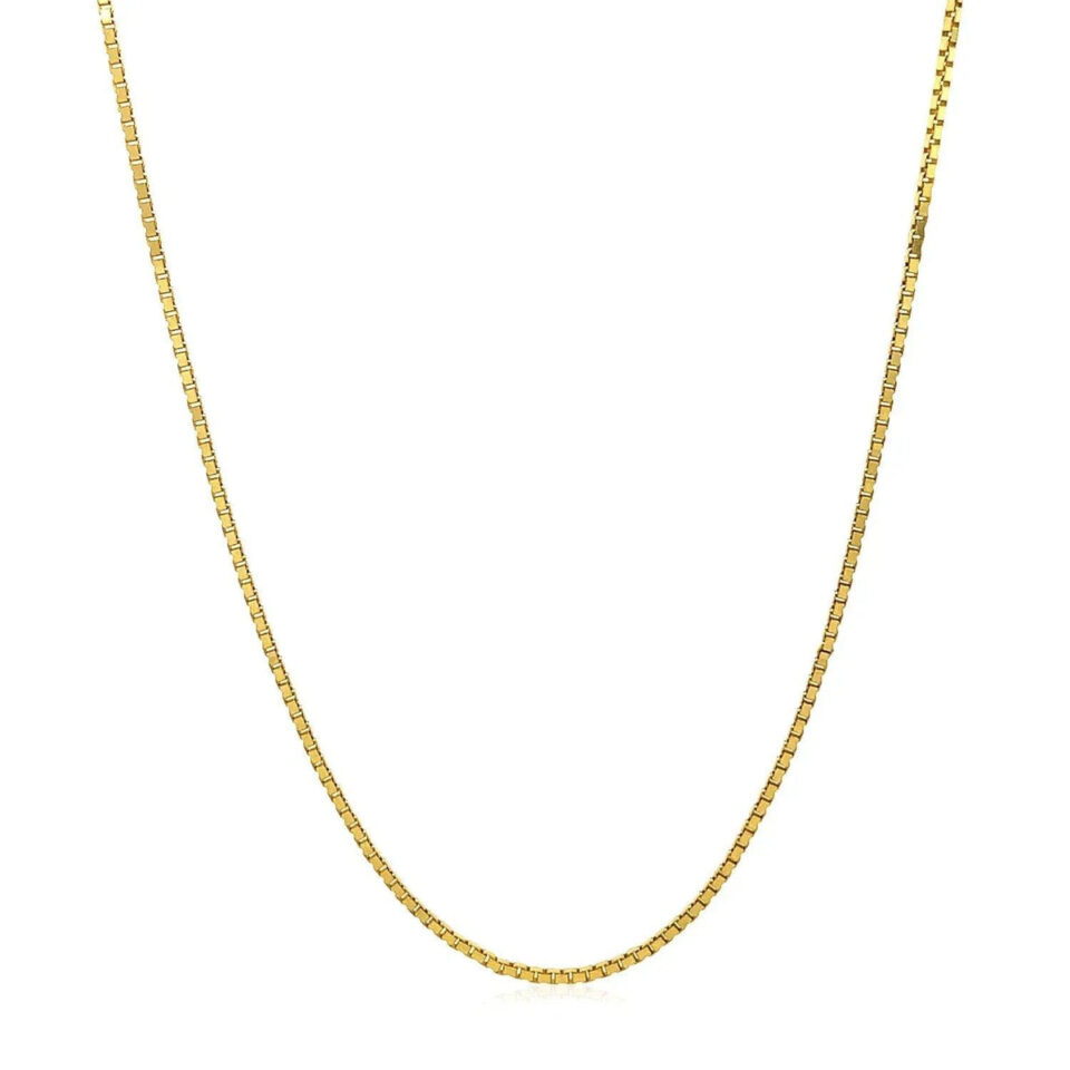 14K Yellow Gold Adjustable Chain 1.10mm