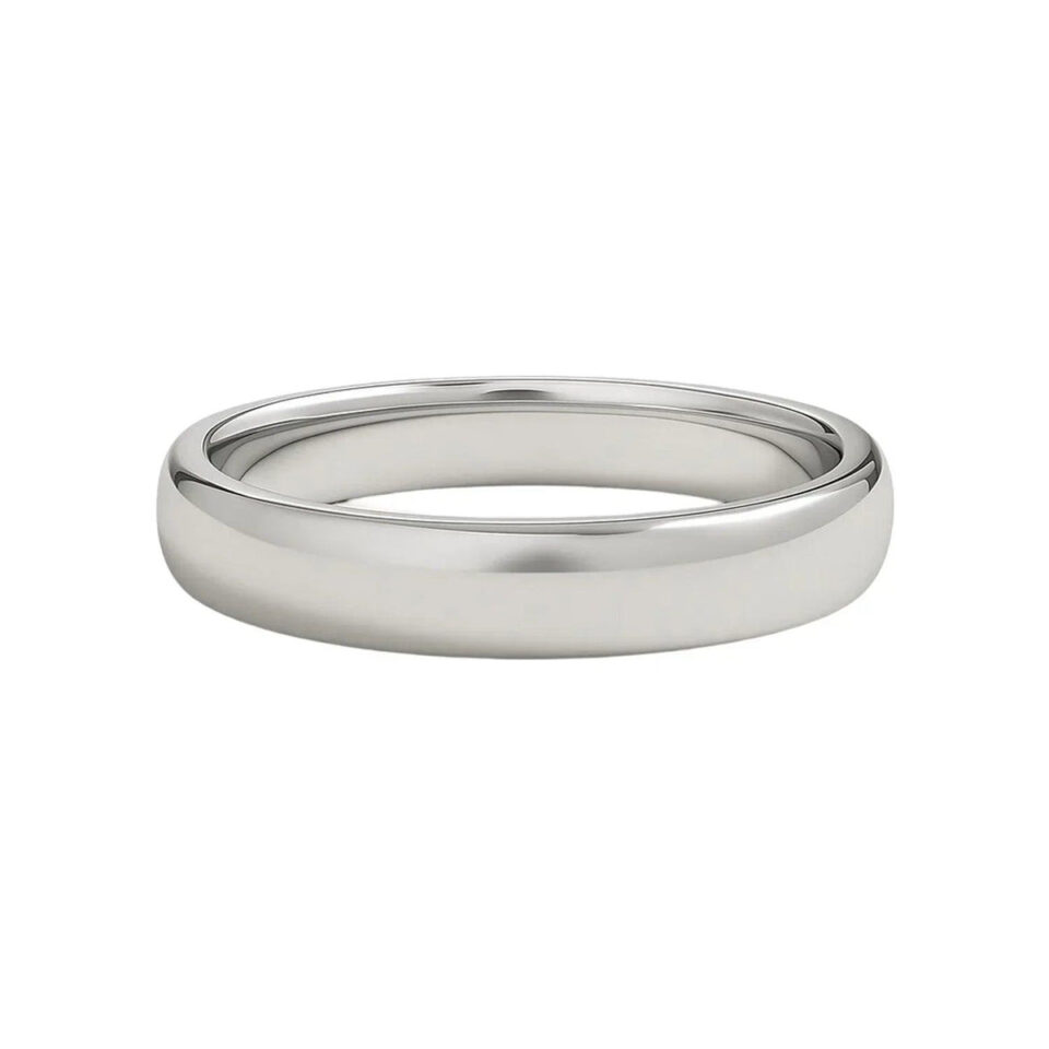 14K White Gold Band 5.00mm
