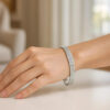 14K White Gold Bracelet 8.10mm