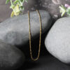 14K Yellow Gold Diamond-Cut Alternating Bead Chain, 1.1 mm