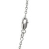 1.5mm cable chain in solid 14K white gold, view 9