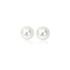 14K Yellow And White Gold Pearl Stud Earrings 5mm