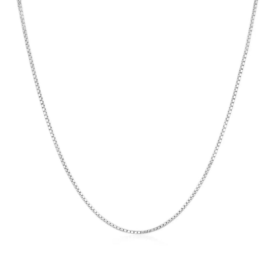 14K White Gold Chain 0.75mm