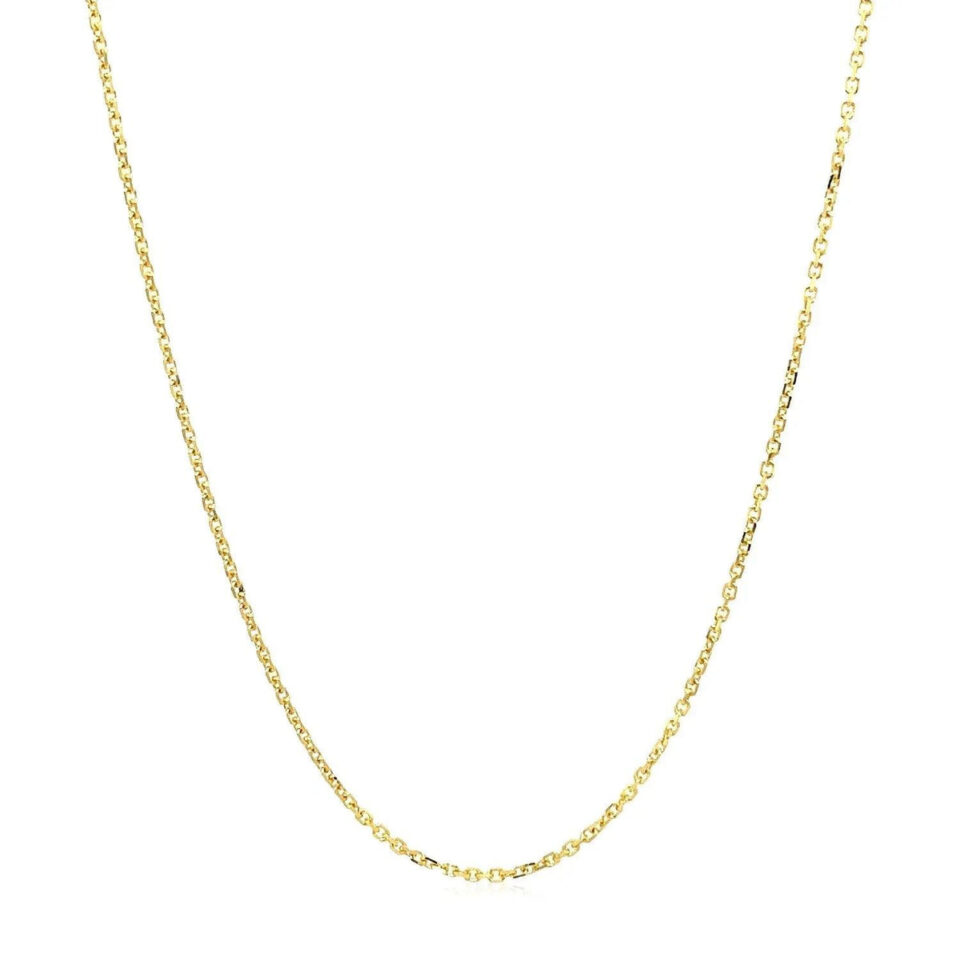 18K Yellow Gold Cable Chain 1.10mm