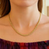 3.20mm wheat chain in solid 14K yellow gold, view 11