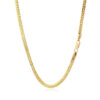 3.20mm wheat chain in solid 14K yellow gold, view 3