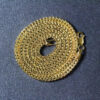 3.20mm wheat chain in solid 14K yellow gold, view 6