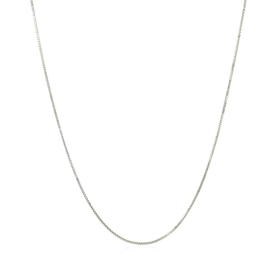 10K White Gold Chain 0.60mm