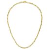 4.20mm paperclip chain in solid 10K yellow gold, view 2