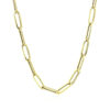 4.20mm paperclip chain in solid 10K yellow gold