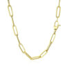 4.20mm paperclip chain in solid 10K yellow gold, view 3
