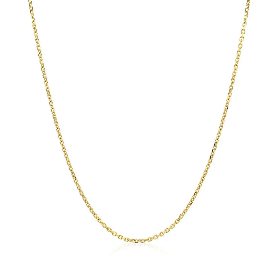 14K Yellow Gold Cable Chain 1.10mm
