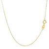 14K Yellow Gold Diamond-Cut Cable Link Chain, 1.1 mm