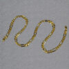 Figaro chain in solid 10K yellow gold, view 5