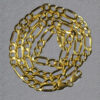 Figaro chain in solid 10K yellow gold, view 6