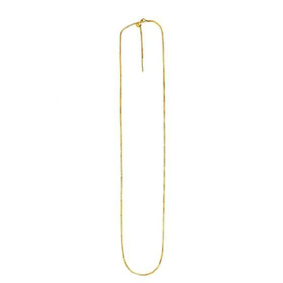 14K Yellow Gold Adjustable Chain 0.95mm
