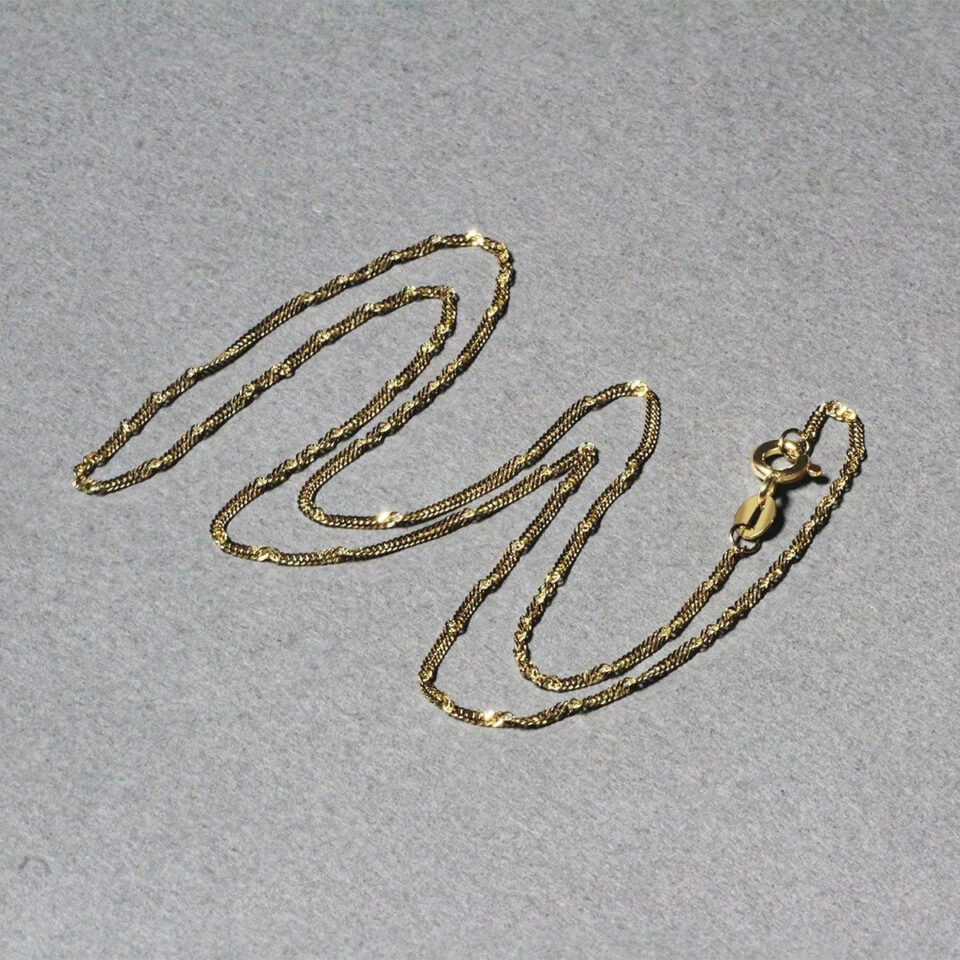 14K Yellow Gold Singapore Chain 1.30mm
