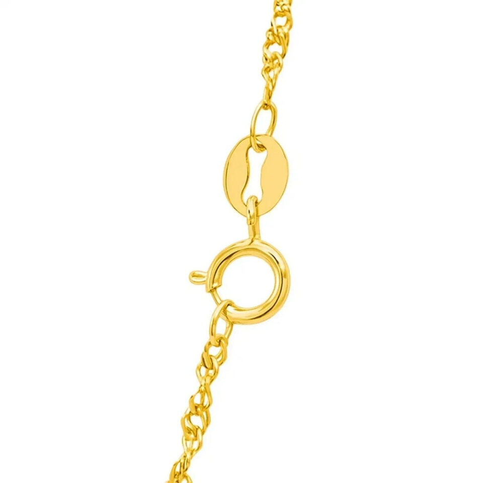 14K Yellow Gold Singapore Chain 1.30mm
