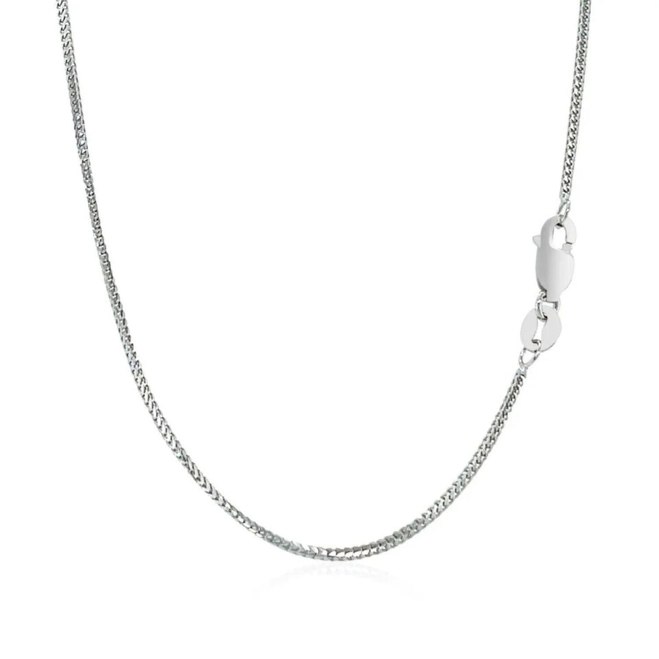 14K White Gold Franco Chain