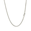 Sterling Silver, Rhodium Plated Wheat 1.50mm
