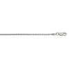 Sterling Silver, Rhodium Plated Wheat 1.50mm