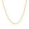1.20mm wheat round chain in solid 14K yellow gold