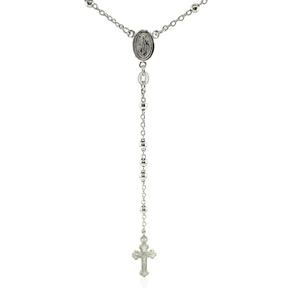 Sterling Silver Bead Necklace Fine