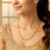 14K Yellow Gold Clover Necklace