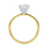 1.50 ct princess lab-grown diamond ring in solid 14K yellow gold, view 5