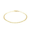 1.70mm mariner bracelet in solid 10K yellow gold, view 2