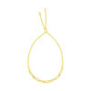 14K Yellow Gold Adjustable Paperclip Bracelet