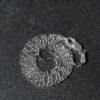 14K White Gold Diamond-Cut Bead Chain, 0.9 mm