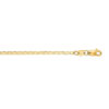 1.7mm mariner anklet in solid 10K yellow gold, view 4