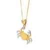 10K Yellow Gold Necklace Crab