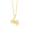 10K Yellow Gold Necklace Crab