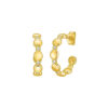 Yellow Gold Lab-Grown Diamond Hoop Earrings