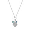 Sterling silver, rhodium plated charm