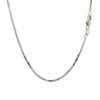 14K White Gold Milano Chain, 1.1 mm