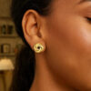 14K Yellow Gold Love Knot Post Earrings
