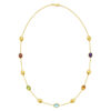 14K Yellow Gold Bead Oval Necklace