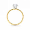 1.50 ct radiant lab-grown diamond ring in solid 10K yellow gold, view 5