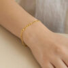 10K Yellow Gold Figaro Bracelet 4.70mm