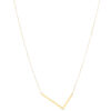 14K Yellow Gold Initial Necklace 1.1g